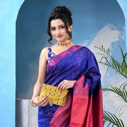 DESH BIDESH Woven Design Zari Kanjeevaram Saree-picture-29