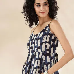 Anouk Rustic Print Ethnic Peplum Crop Top image 2