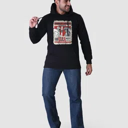 BOMBAE TEES Men Printed Hooded Sweatshirt-picture-2