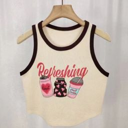 KPOP Women Print Crop Top-image-15