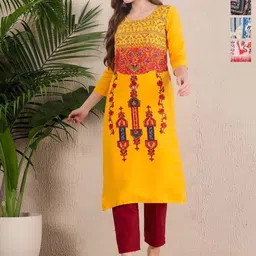 Anouk Rustic Women Pack of 4 Ethnic Motifs Printed Kurta-image-93