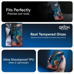 QRIOH Abstract Printed Samsung Galaxy A70 Back Case Mobile Accessories image 2