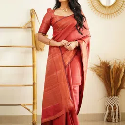 Visit Wear Woven Design Pure Silk Banarasi Saree-43