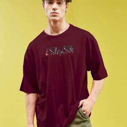 SMARTEES Men Graphic Printed Round Neck Cotton Oversized T-shirt-image-42
