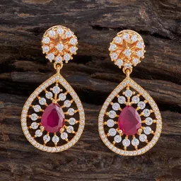 Kushal's Fashion Jewellery Circular Drop Earrings-27