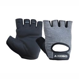 KOBO Adjustable Strap Soft Padded Gym Gloves-image-16