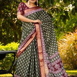 Anouk Rustic Ethnic Motifs Zari Bagh Saree-9