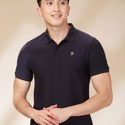 Being Human Men Self Design Polo Collar Slim Fit T-shirt-picture-6
