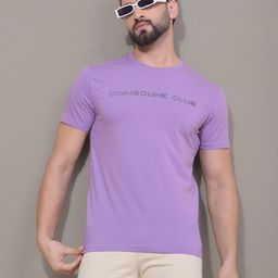 Crimsoune Club Men Typography Printed Round Neck Cotton Slim Fit T-shirt-image-90