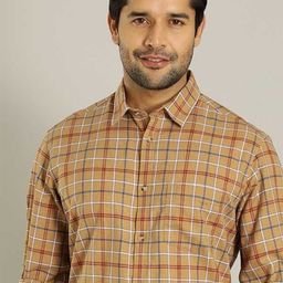 Indian Terrain Men Slim Fit Checked Casual Shirt-picture-39