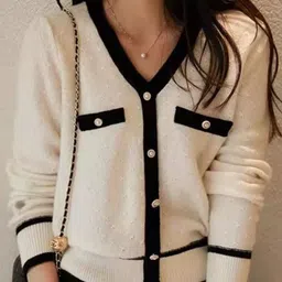 StyleCast Women Solid V-Neck Long Sleeves Cardigan-picture-40