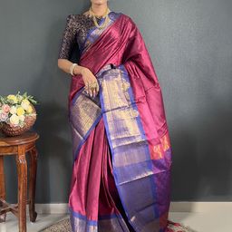 BerMondsey Woven Design Zari Banarasi Saree-image-63