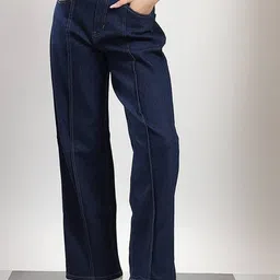 Stylecast X Kotty Women Straight Fit High-Rise Stretchable Jeans-image-55