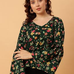 NEESH Women Floral Printed V-Neck Top-image-68