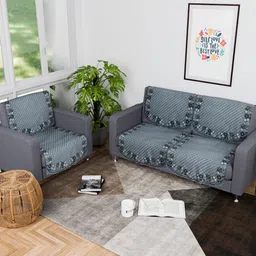 Myntra Elegant Homes Grey Polyester Sofa Cover-16