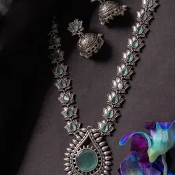 PANASH Stones Studded & Beaded Jewellery Set-image-98