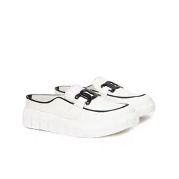 PLANET WALK Women Colourblocked Mules-61