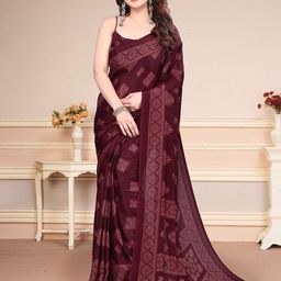 SUPERLAXMI Pure Chiffon Saree-image-68