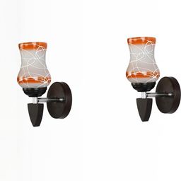 1ST TIME Orange & White Solid Glass Traditional Cylinder Wall Lamps Wall Lamps-picture-18