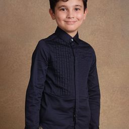 One Friday Boys Comfort Opaque Formal Shirt-image-35