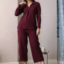 DressBerry Ribbed Top & Trousers Co-Ord Set-41