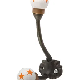 IndianShelf 1 Piece Ceramic Star Key Holder Hangers for Clothes Wall Mounted-image-68