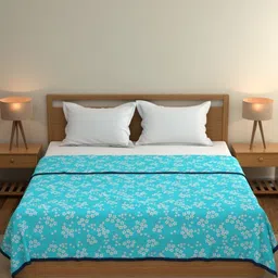 home expressions Multicoloured AC Room 120 GSM Double Bed Dohar-picture-13