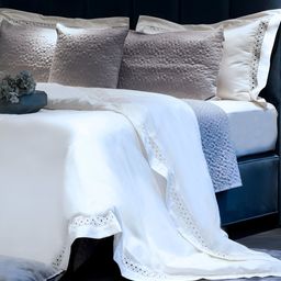 ERBA White Cotton King Size Duvet Cover-picture-11