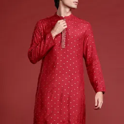 Anouk Printed Mandarin Collar Straight Kurta-57