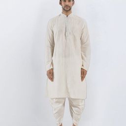 SULAKSHACOUTUREZ Men Embroidered Regular Kurta with Dhoti Pants-picture-40