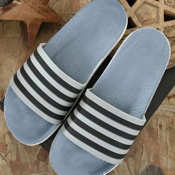 Shoe Island Men Striped Sliders-picture-39