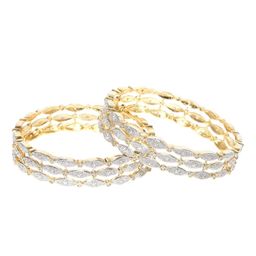 YouBella Set Of 2 Gold Plated Stone-Studded Bangles-image-12