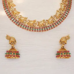 Anouk Stone-Studded Jewellery Set-15