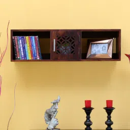 Florito Solid Wood Book Shelf in Brown Colour by Woodenmood-picture-19