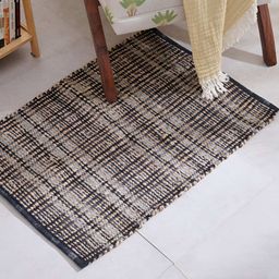Home Centre Grey & Brown Natura Joyous Jute Woven Dhurrie-picture-42