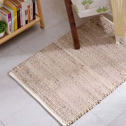 Home Centre Beige & Brown Jute Rectangular Floor Mat-image-50