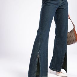 glitchez Women Easygoing Cool Slim Flared High-Rise Jeans-image-98