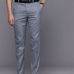 Raymond Men Textured Slim Fit Formal Trousers-picture-42