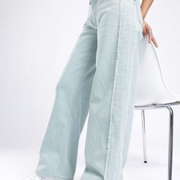 glitchez Women Frayed Detail Loose Fit Jeans-image-32