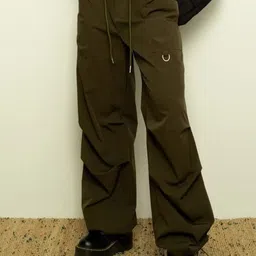 KPOP Women Solid Mid-Rise Original Trousers-image-62