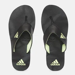 ADIDAS Men Black & Charcoal Grey IND Comfort Printed Thong Flip-Flops-picture-10
