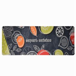 Kuber Industries Black Abstract Printed Bed Side Runner image 5