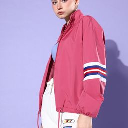 Mast & Harbour Solid Mock Collar Tailored Jacket-picture-41