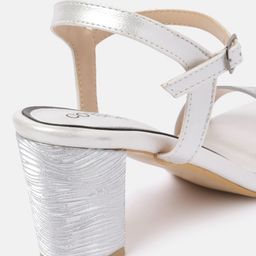 CORSICA Textured Party Block Heels with Glittery Effect image 5