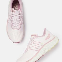 New Balance Women EVOZ Woven Design Round-Toe Running Shoes with Brand Logo Detail-44