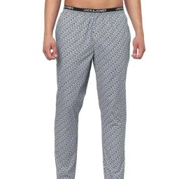 Jack & Jones Black Printed Cotton Nightwear Pyjamas-picture-6