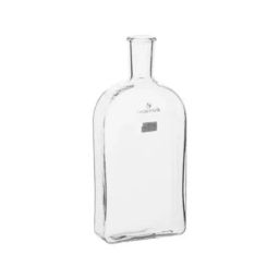 Supertek 1000 ml Clear Borosilicate Glass 3.3 Off-Set Neck Roux Culture Bottle, 12.122.1000 image 2