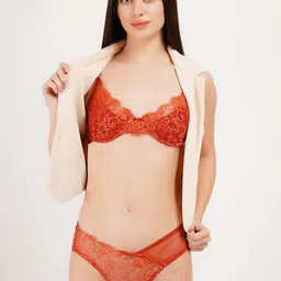 CURWISH Lace Mid-Rise Seamless Bikini Briefs ULW-01RL-image-26