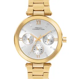 French Connection Women Dial & Stainless Steel Bracelet Style Straps Analogue Multi Function Watch FCN078GM-69