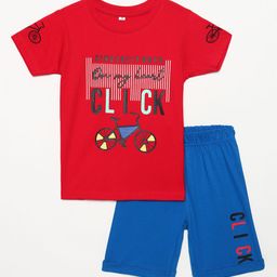 YK Boys Printed T-shirt with Shorts-49